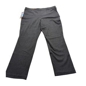 Dalia Tummy Control Slim Dress Pants Women's 2XL Gray Textured NWT‎ Trousers